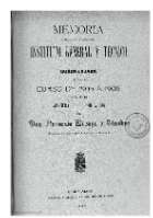 'Memoria acerca del estado del Instituto General y Técnico de Guadalajara durante el curso de 1905 á 1906 leída en la apertura del de 1906 á 1907 por Don Florencio Moraga y Sánchez Secretario y Catedrático de dicho Establecimiento' -   (01/01/1907)