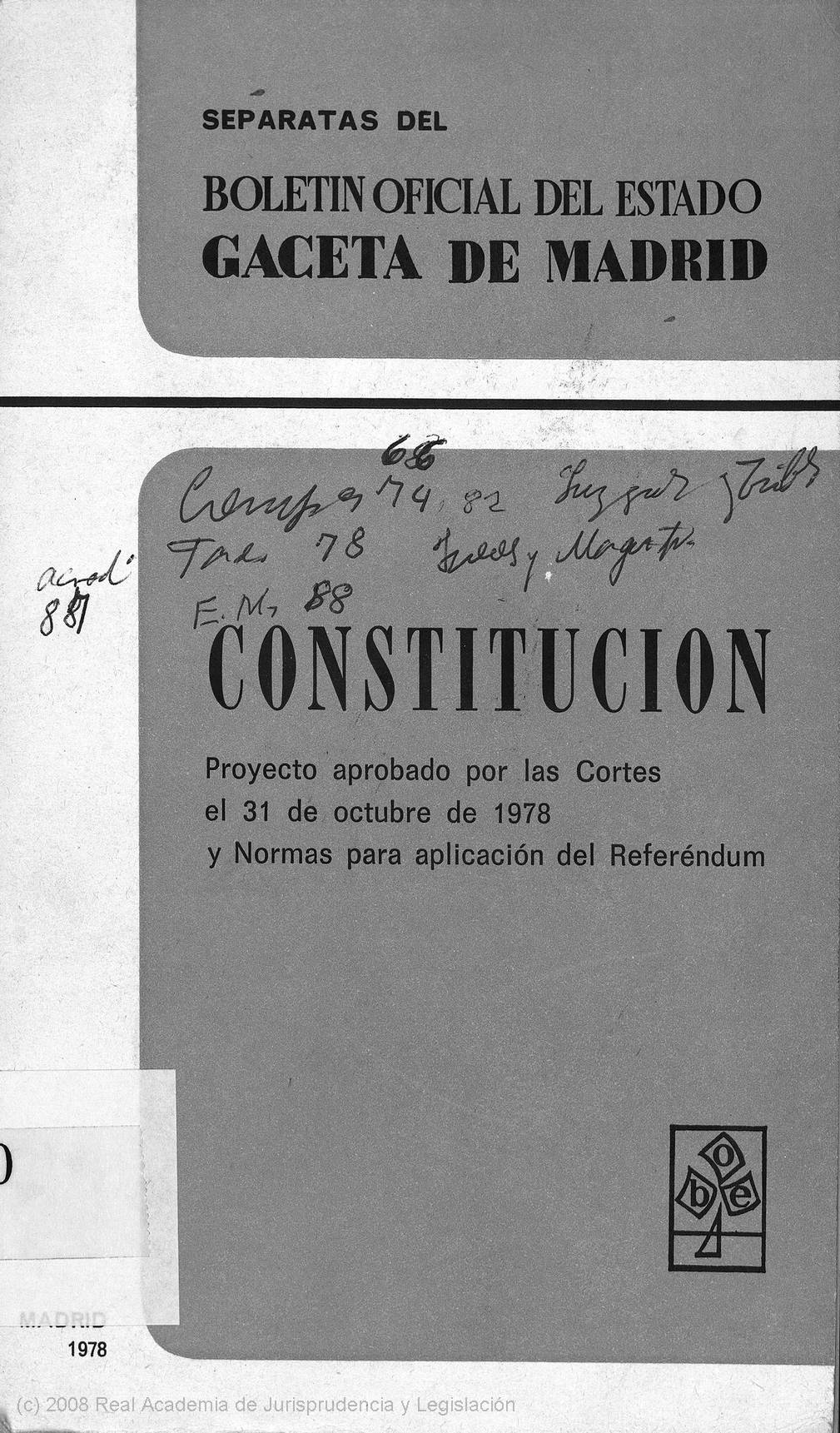 Constitución española de 1978