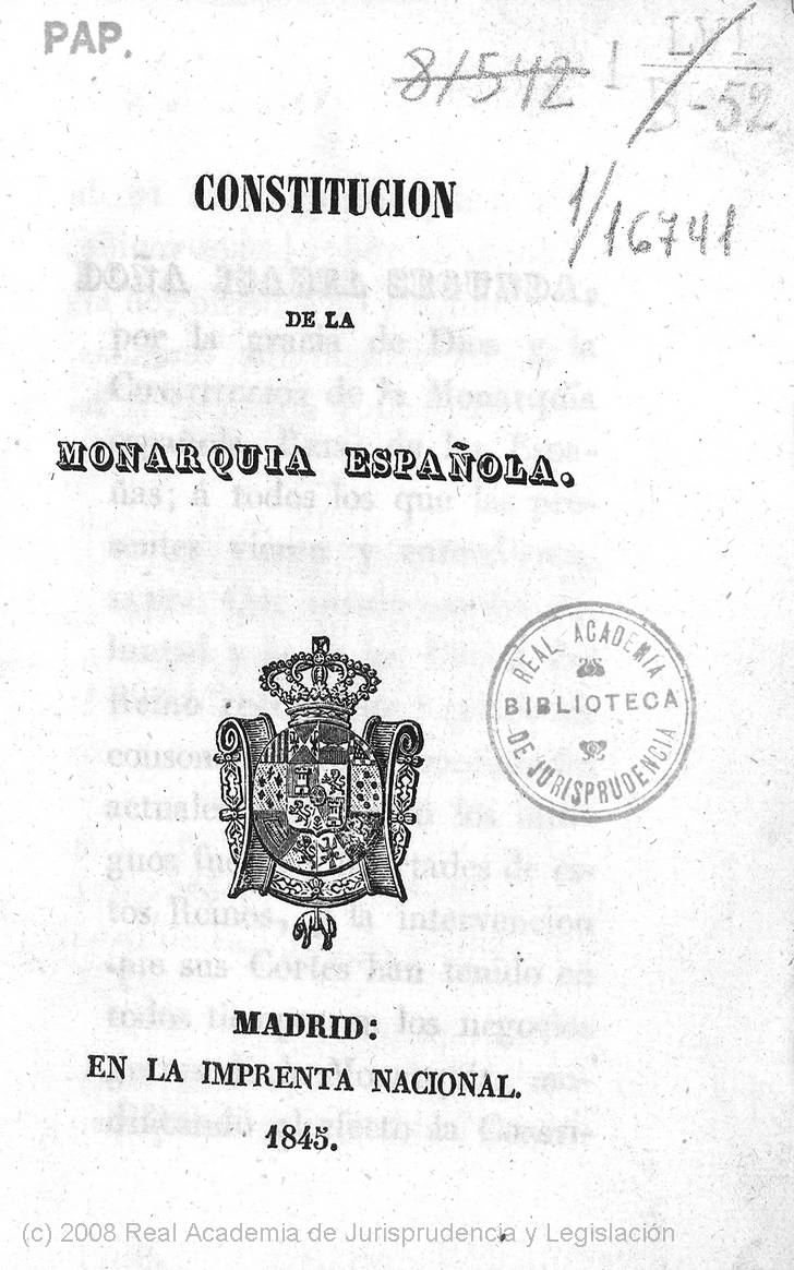 Constitución española de 1845