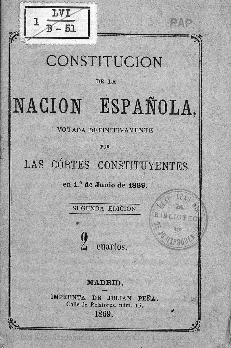 Constitución española de 1869