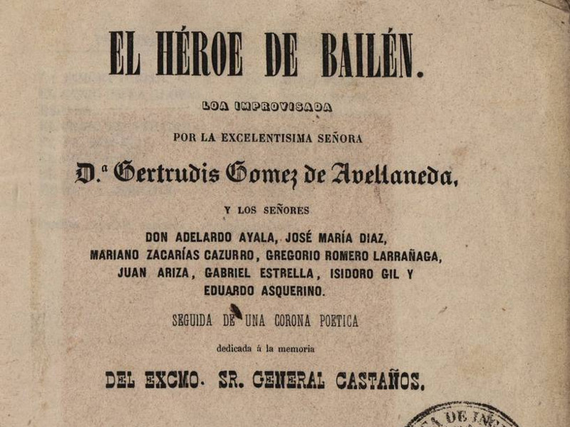 El héroe de Bailén : loa improvisada 