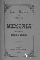 'Memoria acerca del estado del Estado del Instituto Provincial de Badajoz durante el curso de 1882 á 1883 leída en la solemne apertura del de 1883 á 1884 por el licenciado D. Antonio González Cuadrado, Catedrático Supernumerario y Secretario del Institut