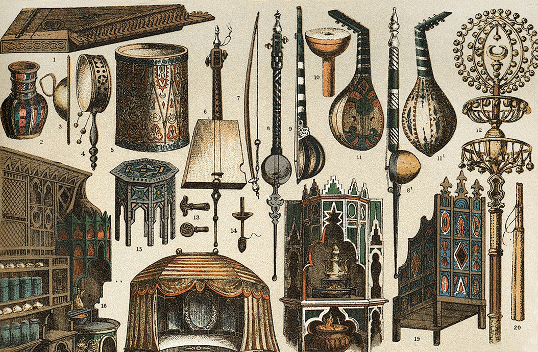 Edad Media y Moderna . Muebles e instrumentos...