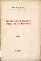 Estudios sobre la geografía antigua del Mediterráneo