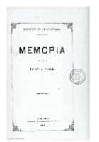 'Memoria acerca del estado del Instituto Provincial de 2.ª Enseñanza de Guadalajara que en el acto de la solemne apertura del curso académico de 1884 á 1885 leyó el Lic. D. Facundo Pérez de Arce Catedrático y Secretario de dicho Establecimiento' -   (01/