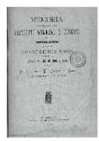 'Memoria acerca del estado del Instituto General y Técnico de Guadalajara durante el curso de 1902 á 1903 leída en la apertura del de 1903 á 1904 por el Dr. D. Gabriel M.ª Vergara y Martín Secretario y Catedrático de dicho Establecimiento' -   (01/01/190