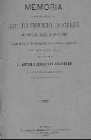 'Memoria acerca del estado del Instituto Provincial de Badajoz durante el curso de 1884 á 1885 leída el 1º de Noviembre en la solemne apertura del curso del de  1885 á 1886 por el licenciado D. Antonio González Cuadrado, Catedrático Supernumerario y Secr